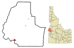 Washington County Idaho Incorporated and Unincorporated areas Weiser Highlighted